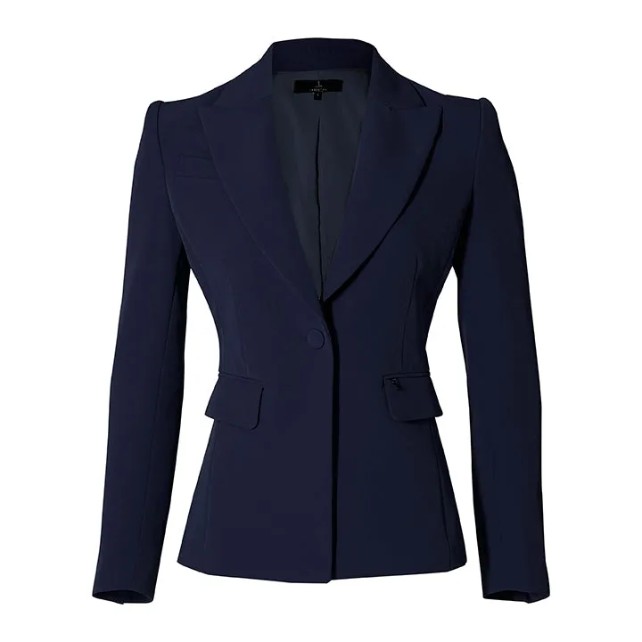 Laboutiek Blazer Short Model blazer navy split achter