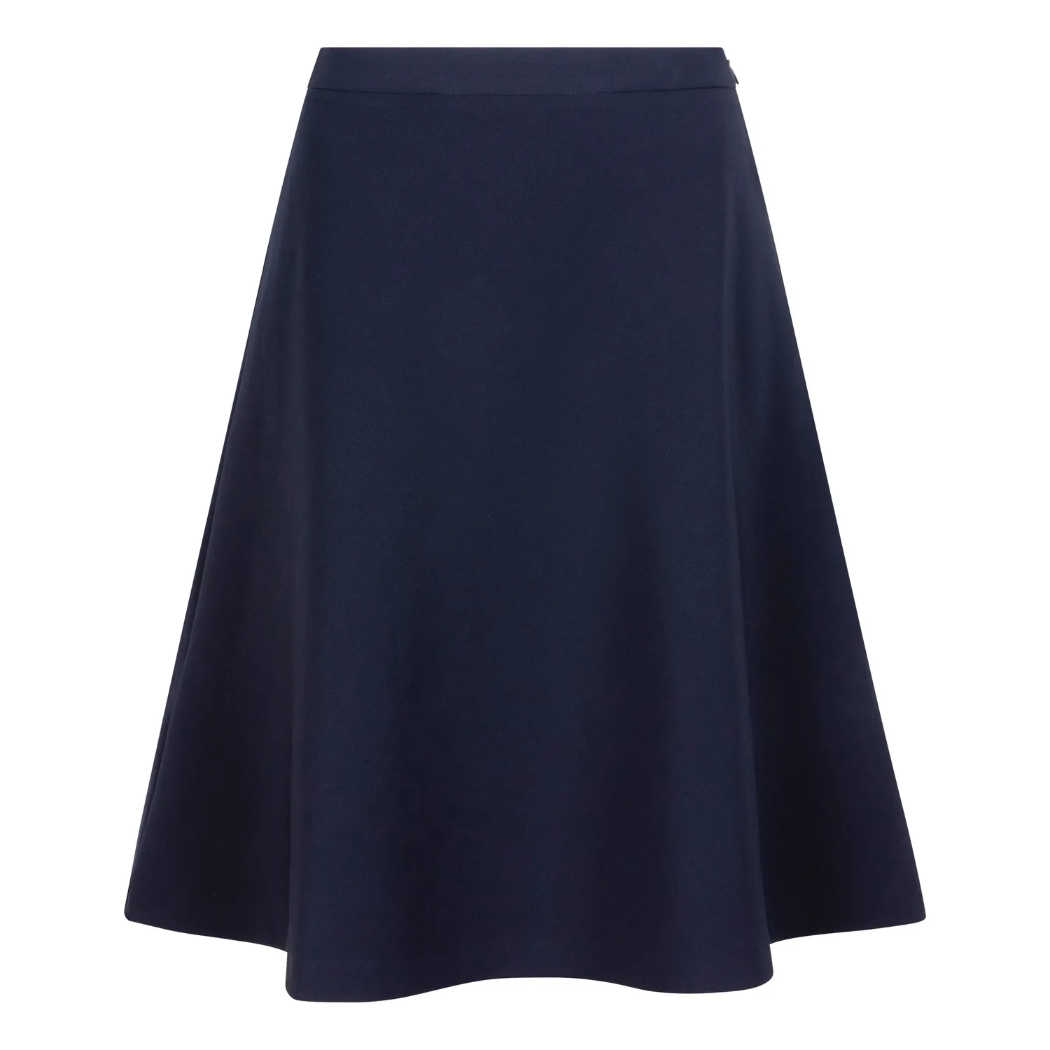 Laboutiek Flare rok navy knielengte stretch