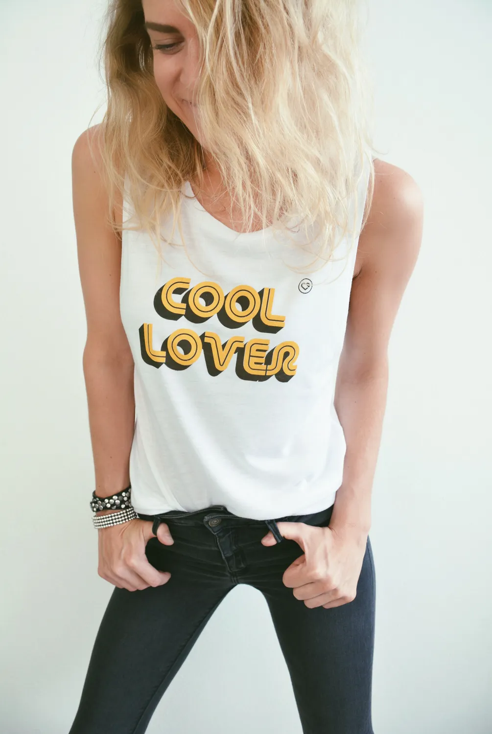 LOVEDRUNKY Cool Lover tanktop wit low armhole viscose