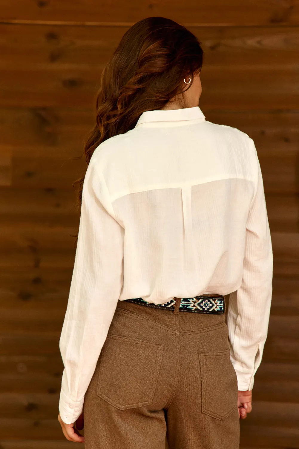 La Petite Etoile Carlio blouse ecru met polokraag