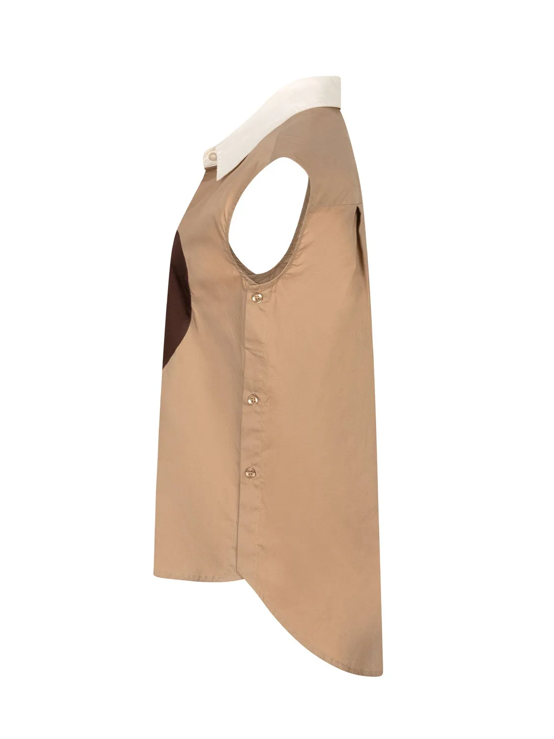 Amiek Bodine blouse bruin katoen