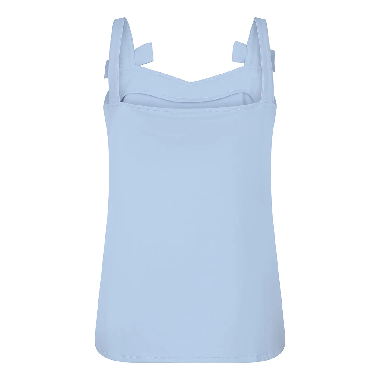 Laboutiek Amie Top top lichtblauw strikbandjes