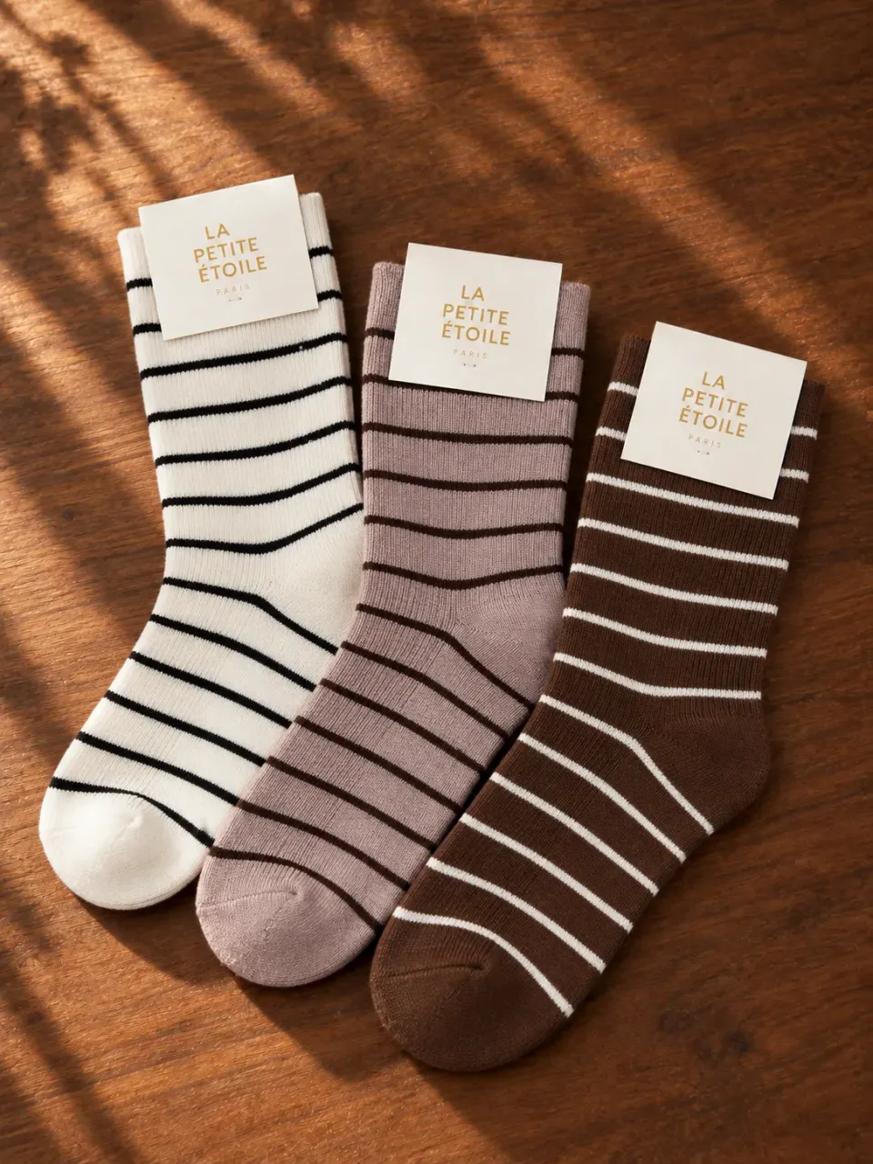 La Petite Etoile Amio sokken mix 3-pack streep
