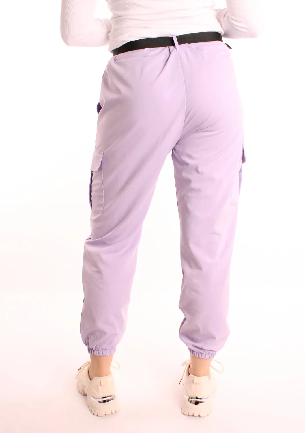 LOVEDRUNKY Cargo broek lila one size baggy