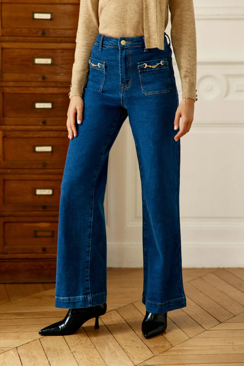 La Petite Etoile Atlantyna jeans wash wide leg