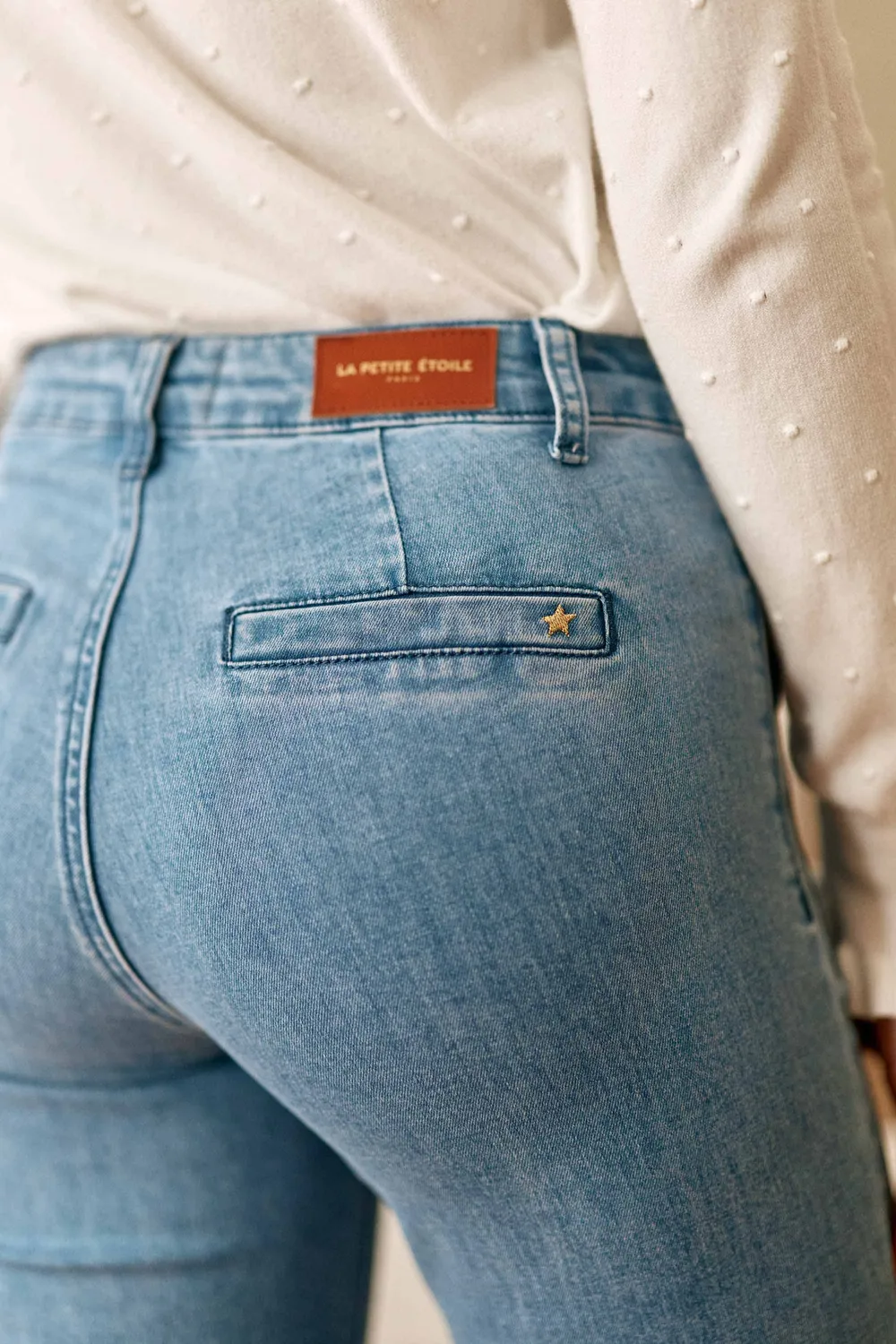 La Petite Etoile Sonny jeans stone flare