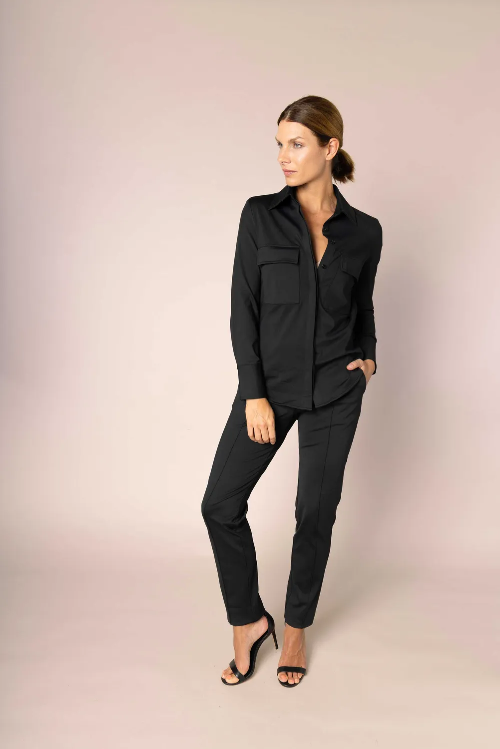 Laboutiek Jet Trouser broek zwart - stretch