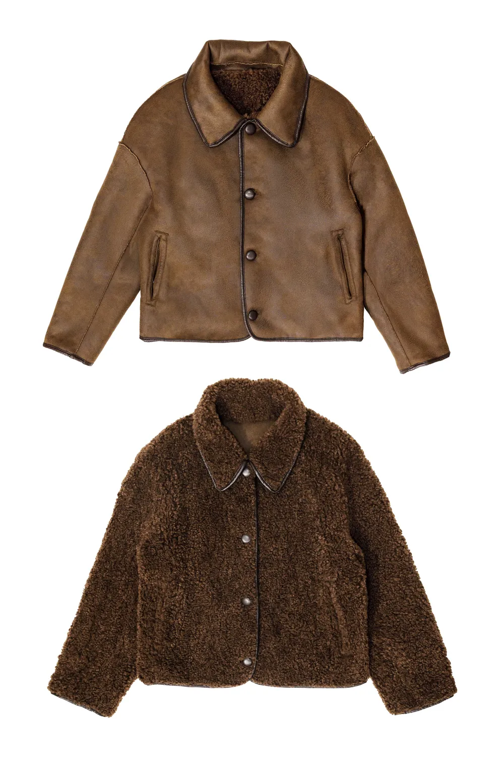La Petite Etoile Nath omkeerbare jas bruin 16-marron