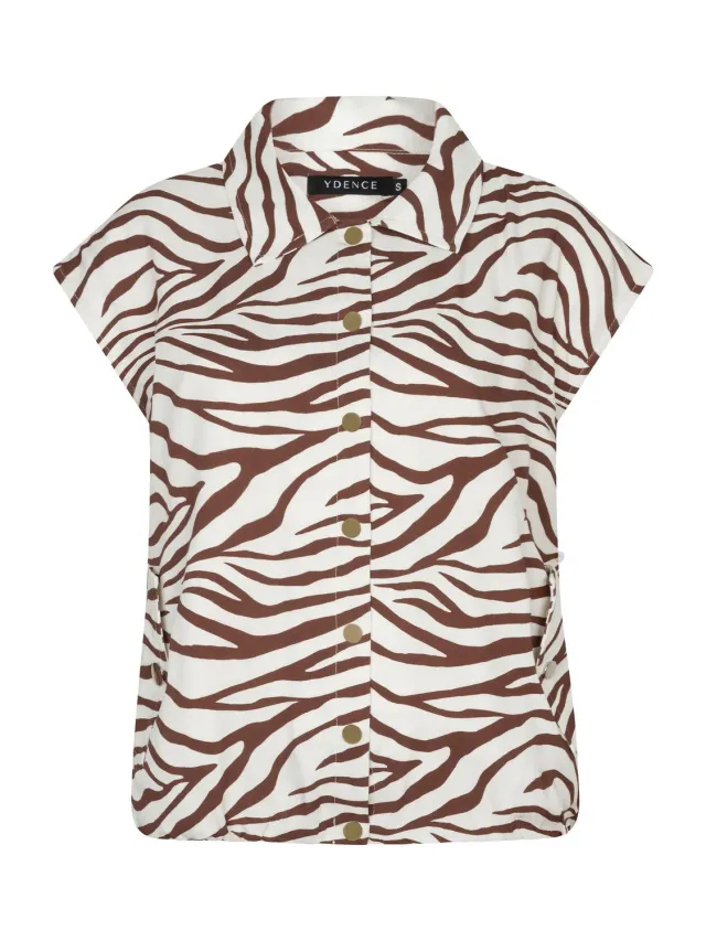Amiek Svenna gilet zebra dames dierprint