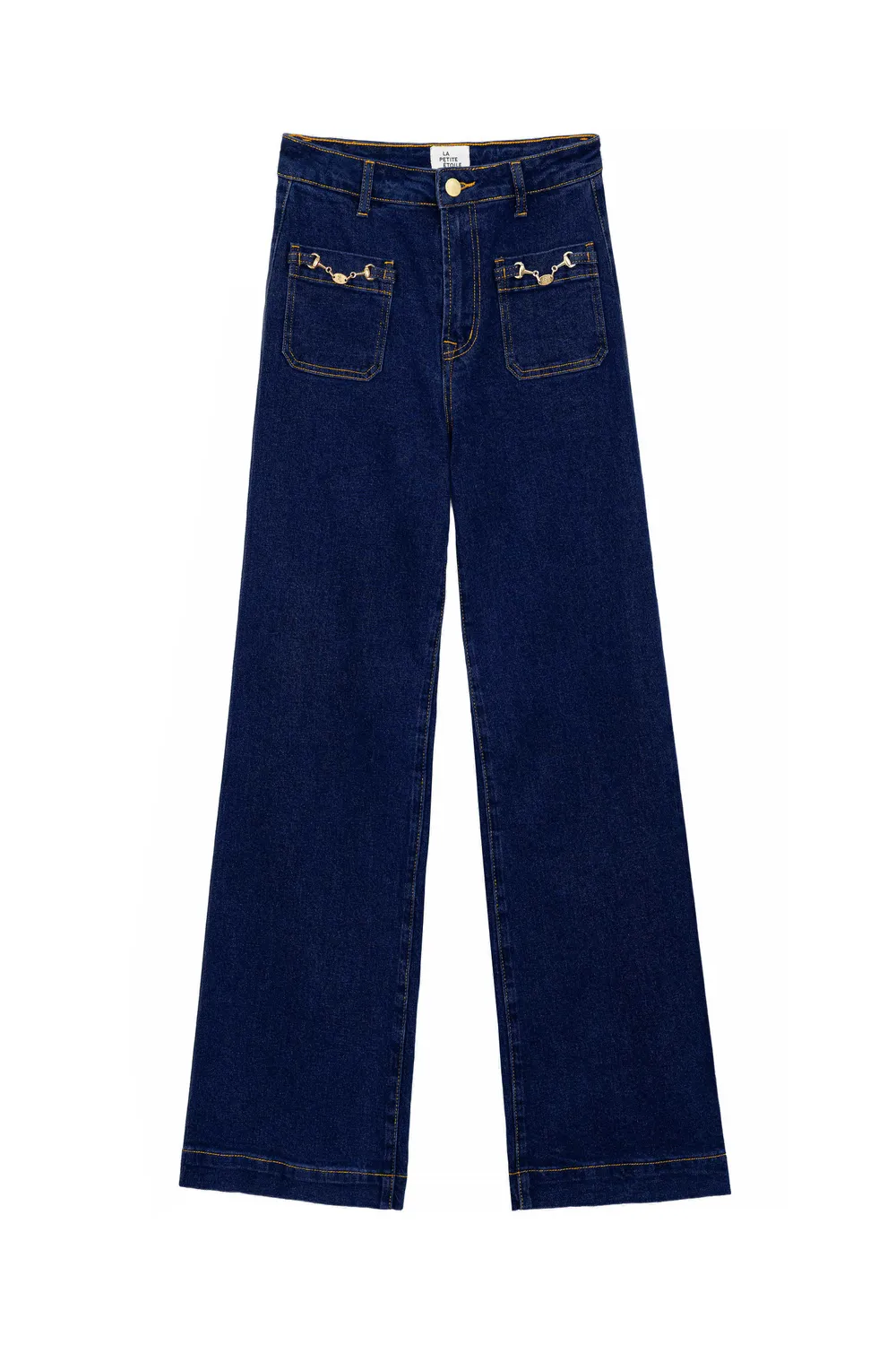 La Petite Etoile Atlantyna wijde jeans brut blauw