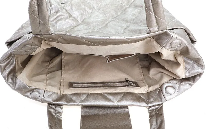 Amiek La Plata Metallic shopper schoudertas goud