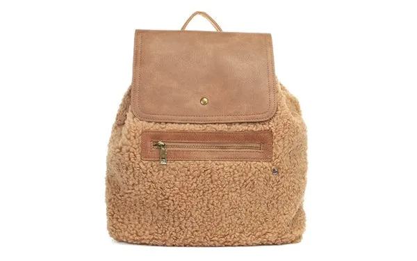 I'm Dutch Zurich rugzak camel teddy vegan leer