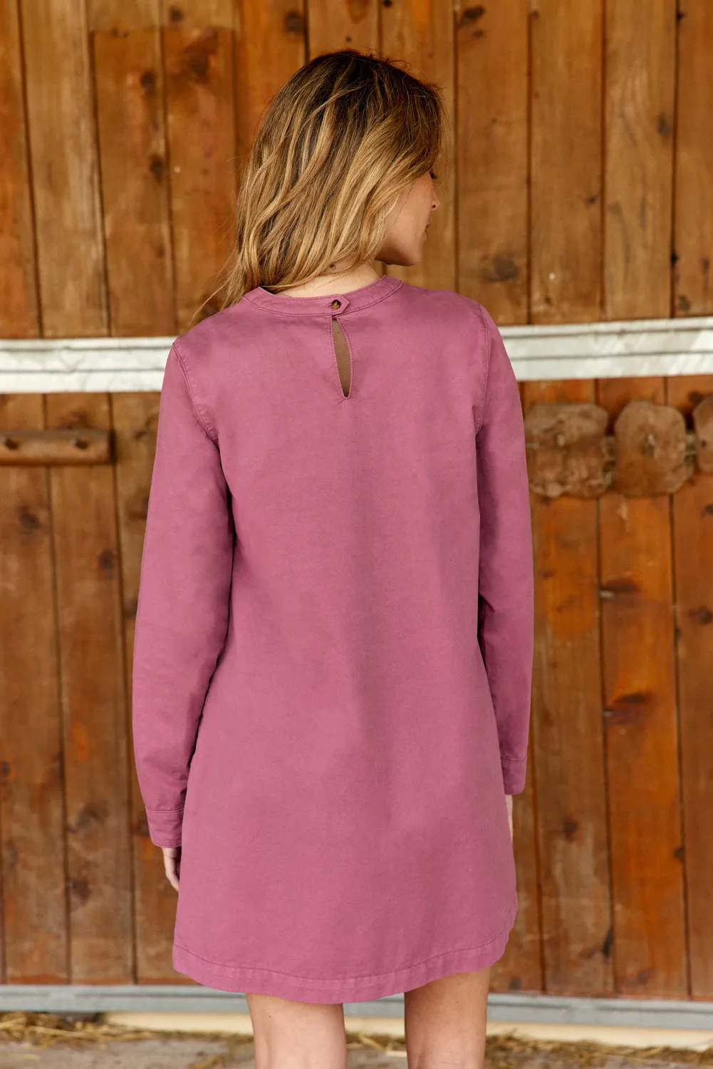 La Petite Etoile Ruolo jurk roze recht lange mouw