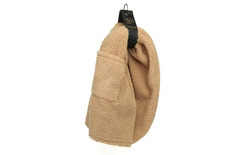 Amiek Levi sjaal sand teddy met zakken