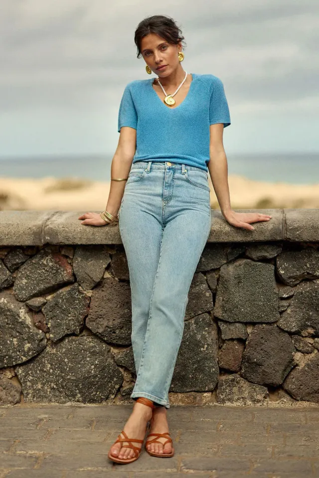 La Petite Etoile Brieg slim jeans stone gewassen