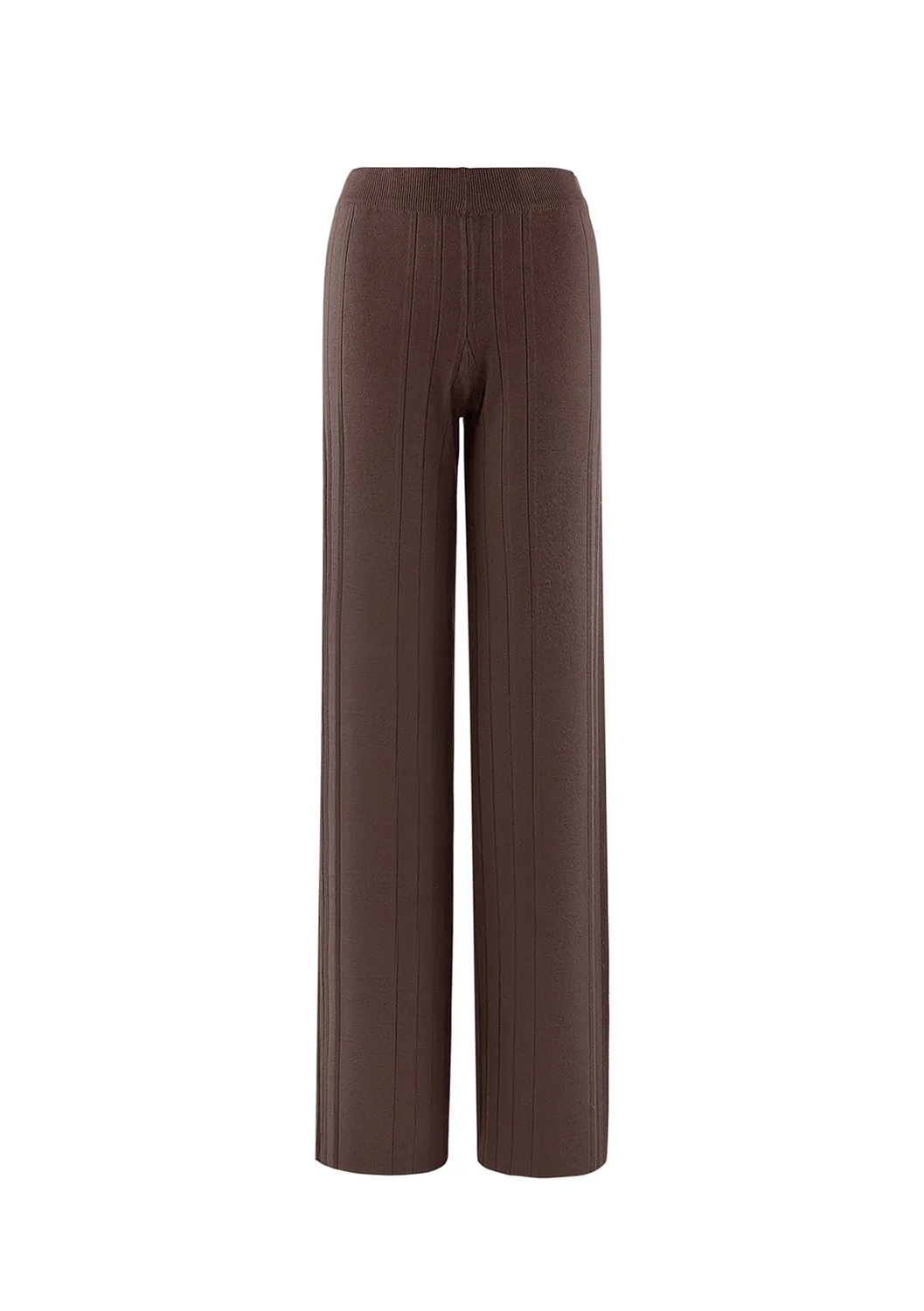 LOVEDRUNKY Soft Harmony broek Bruin wide leg
