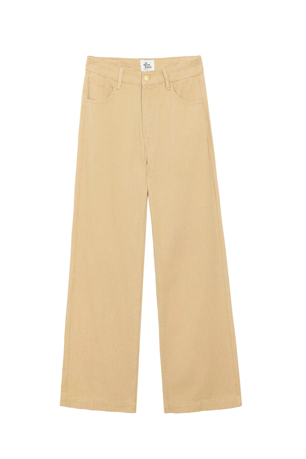 La Petite Etoile Patlanty broek beige wijd 5 zakken