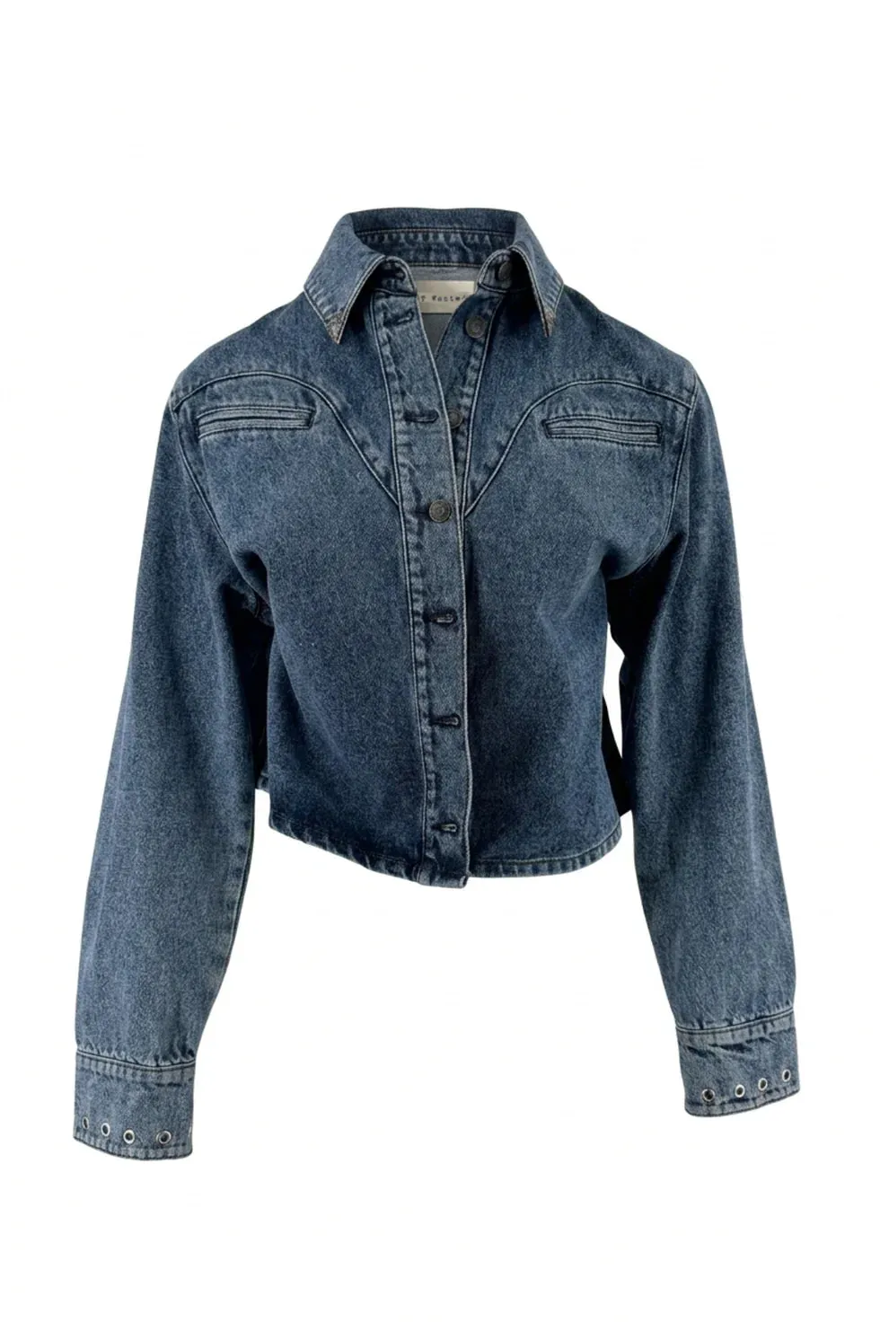 Moost & The Muse Janice blouse mid blue linnen