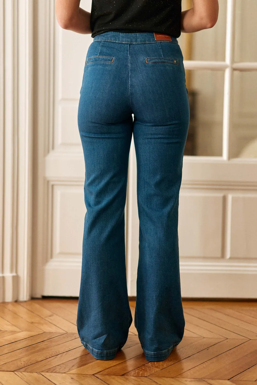La Petite Etoile Paulie jeans wash met knoopsluiting