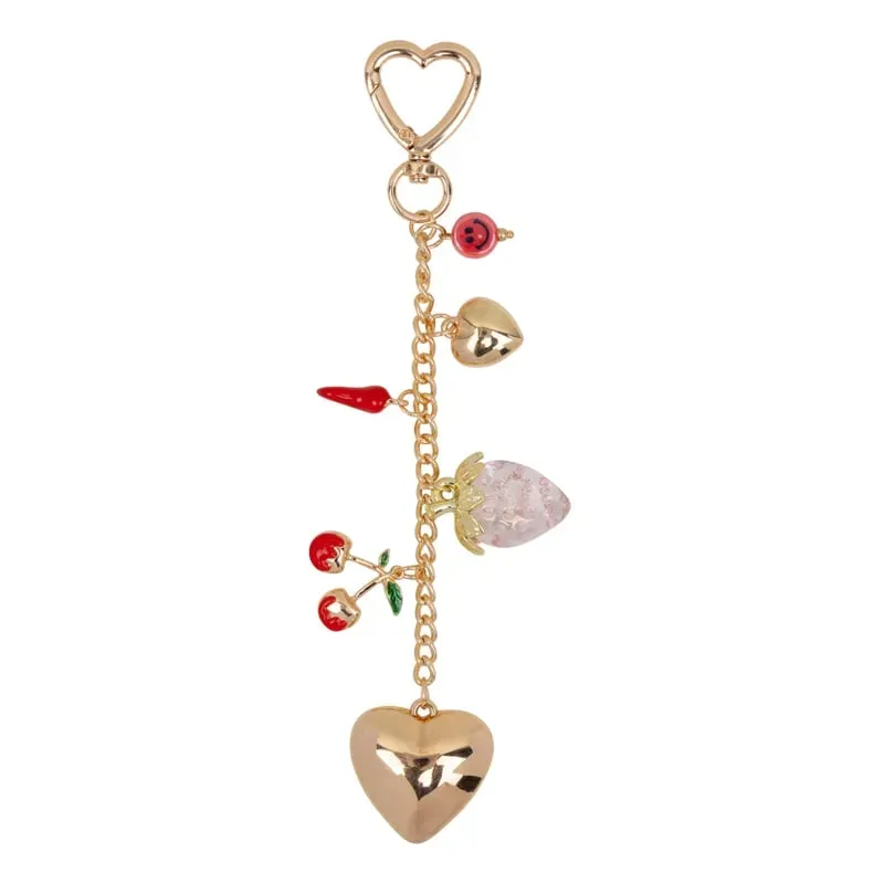 Amiek Golden Heart bagchain goud met bedels