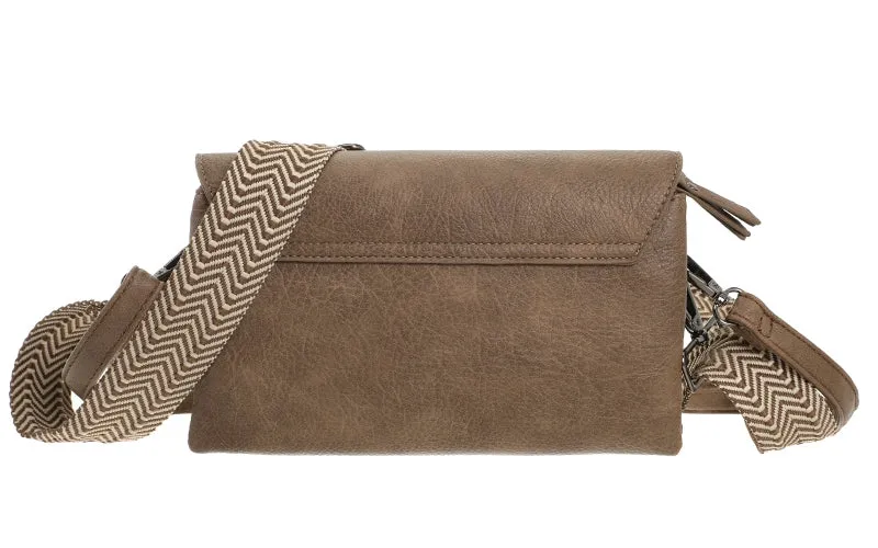 Amiek San Martin schoudertasje dark camel