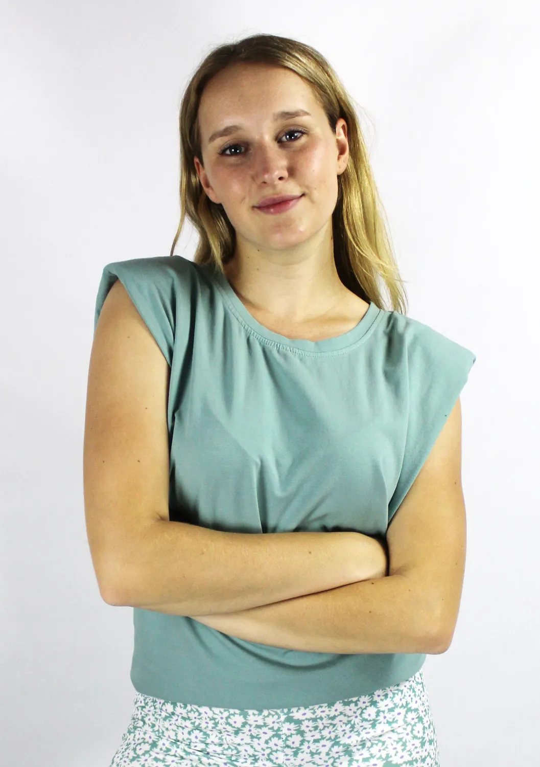 LOVEDRUNKY Padded Shirt top mint one size