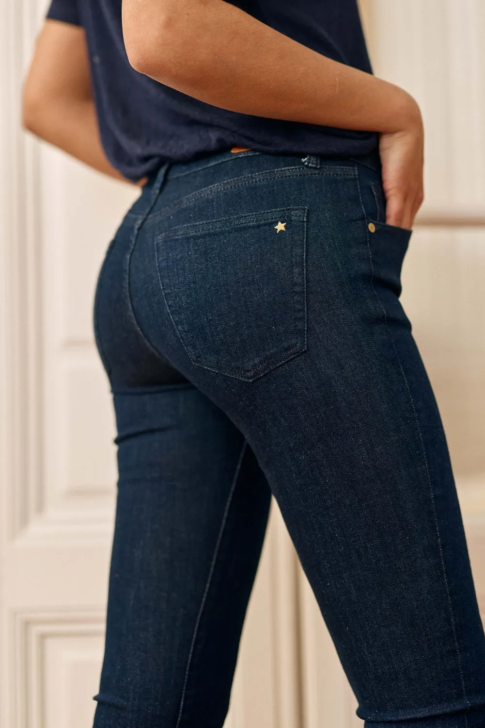 La Petite Etoile Maude skinny jeans brut donker