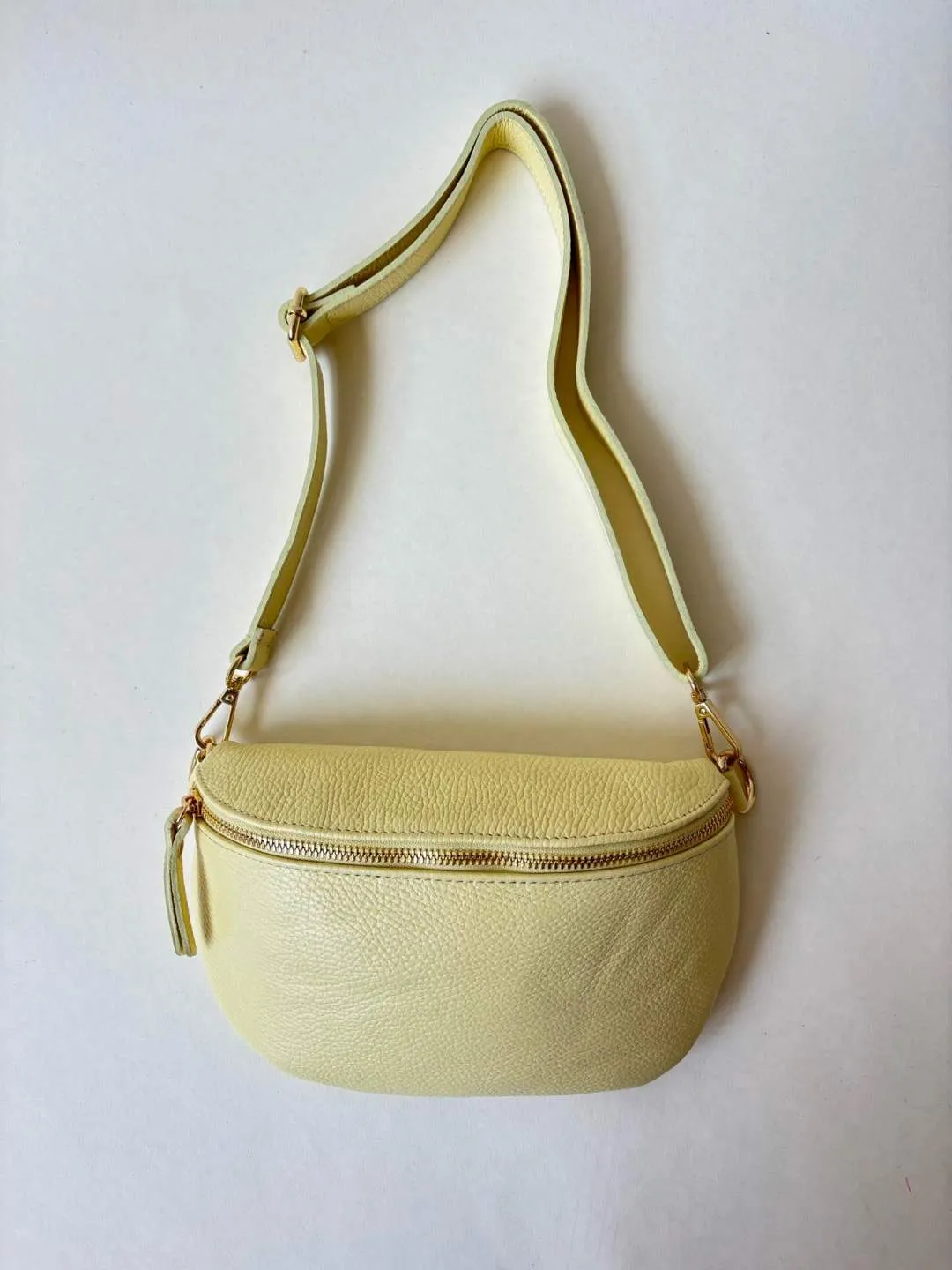 Amiek Nelly Heuptas Groot leer butter yellow 25cm