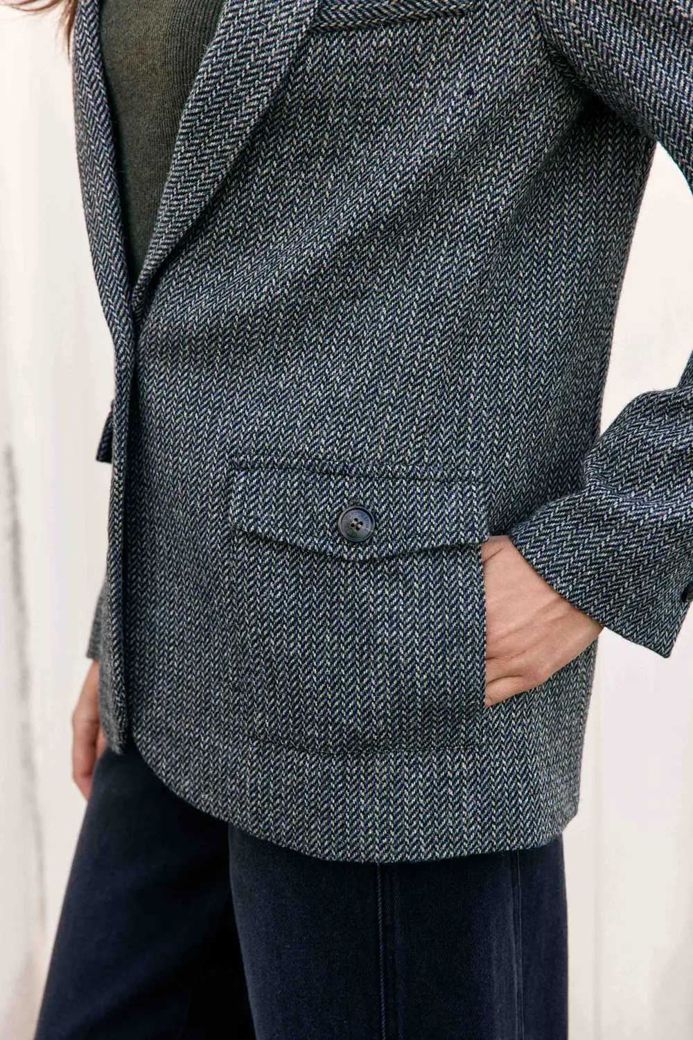 La Petite Etoile Vidala jas zwart chevron