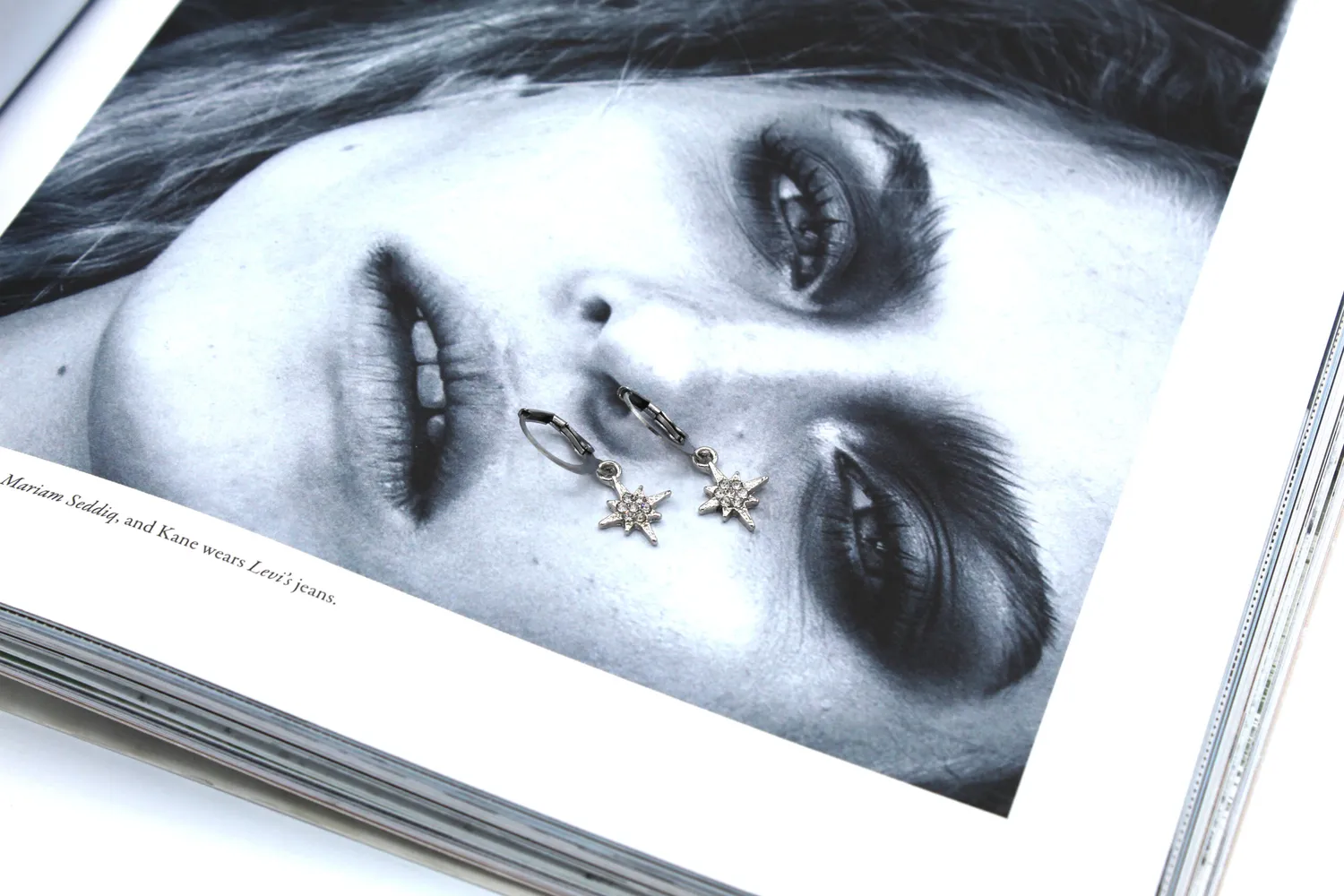 LOVEDRUNKY Star hoops zilver sterhanger