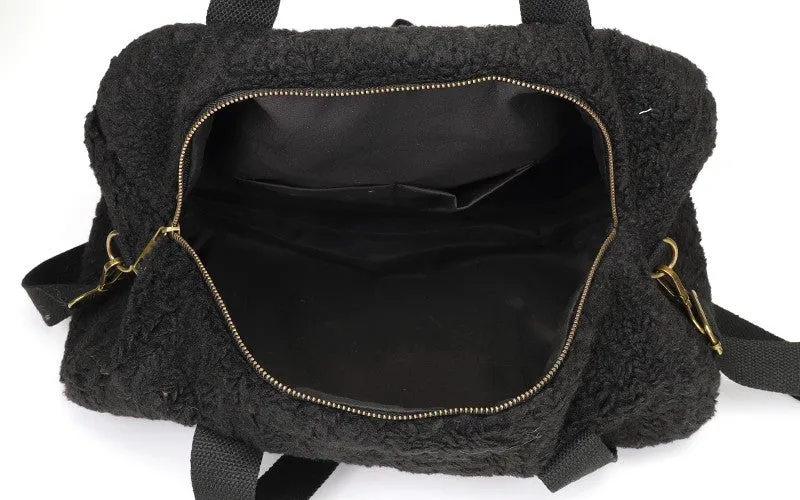 Amiek Portillo reistas zwart vegan leer 40 cm