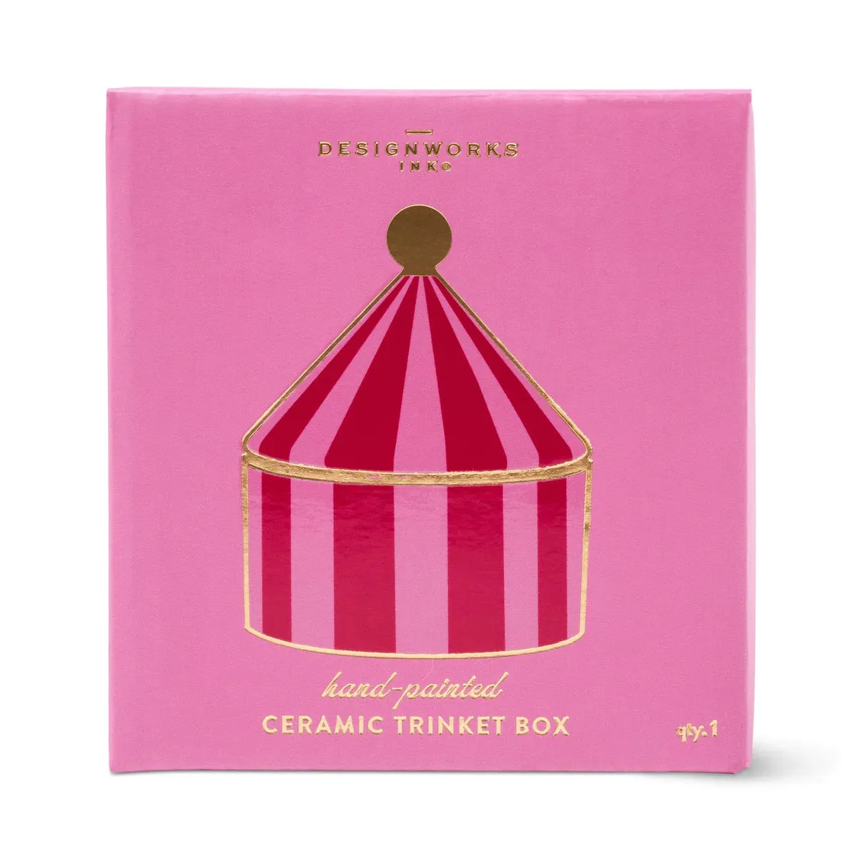 Amiek Ceramic sieradendoosje rood roze
