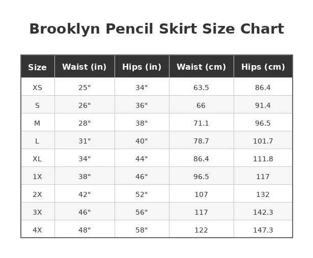 Tatyana Brooklyn Pencil Skirt kokerrok zwart stretch M
