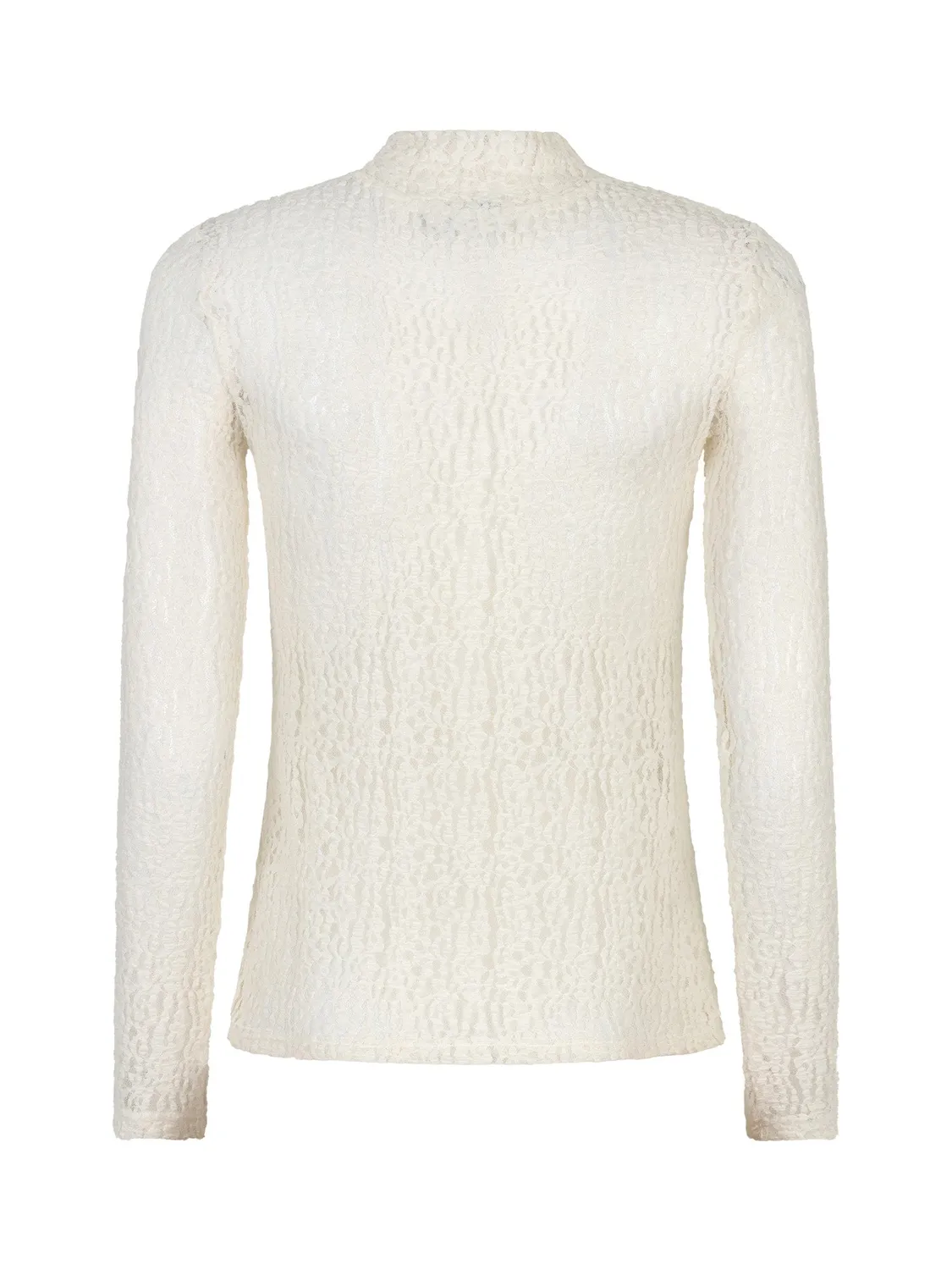 Amiek Roberta top kant ecru lange mouw S-XL