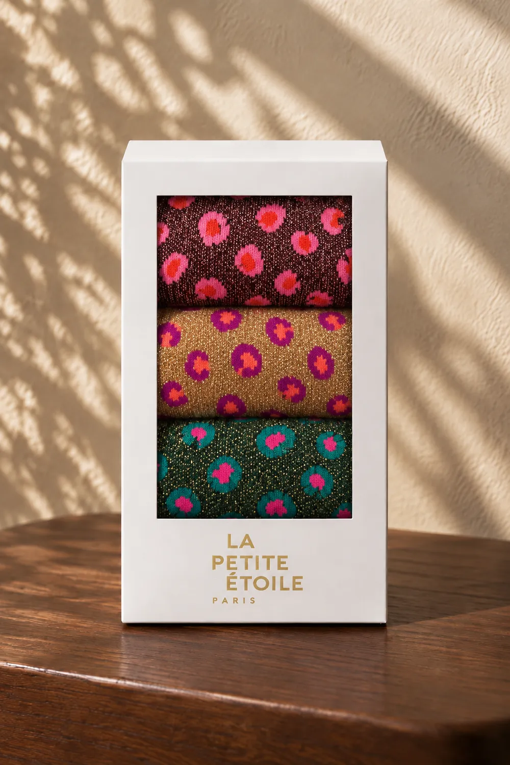 La Petite Etoile Adamo sokken luipaard mix