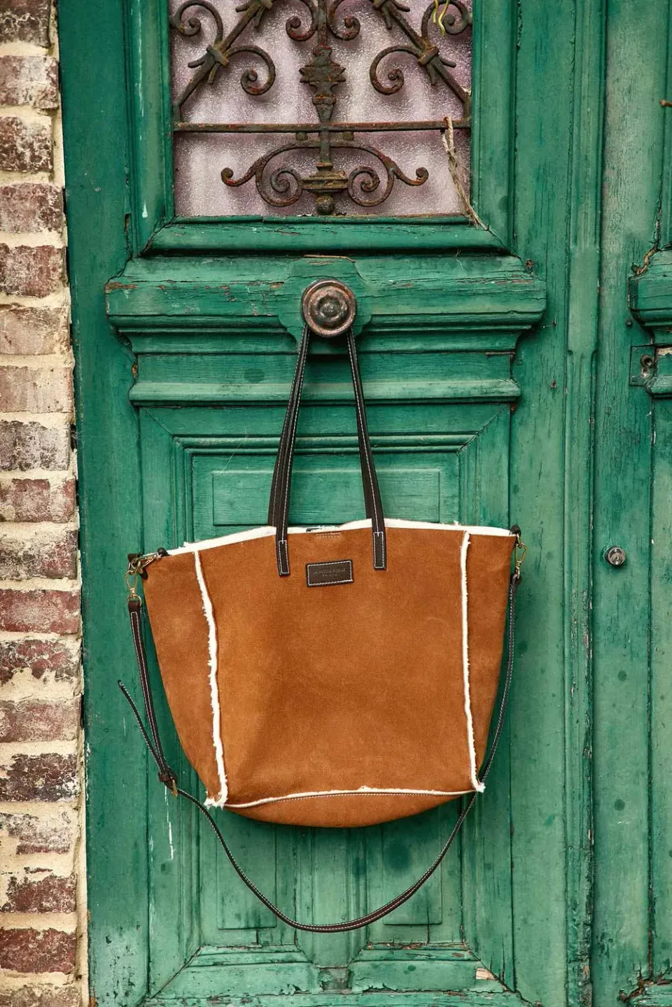 La Petite Etoile Aldo leren shopper camel
