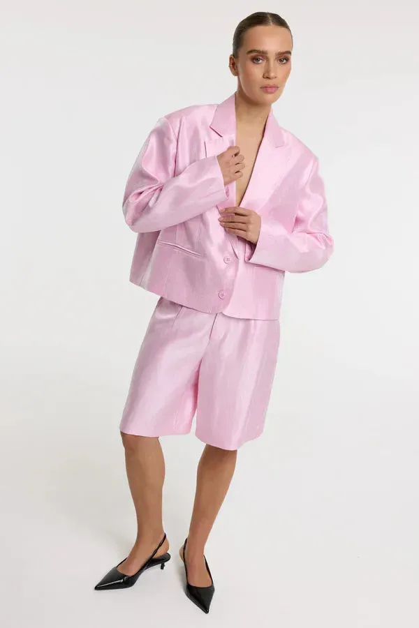 Amiek Puma bermuda short soft pink satijn