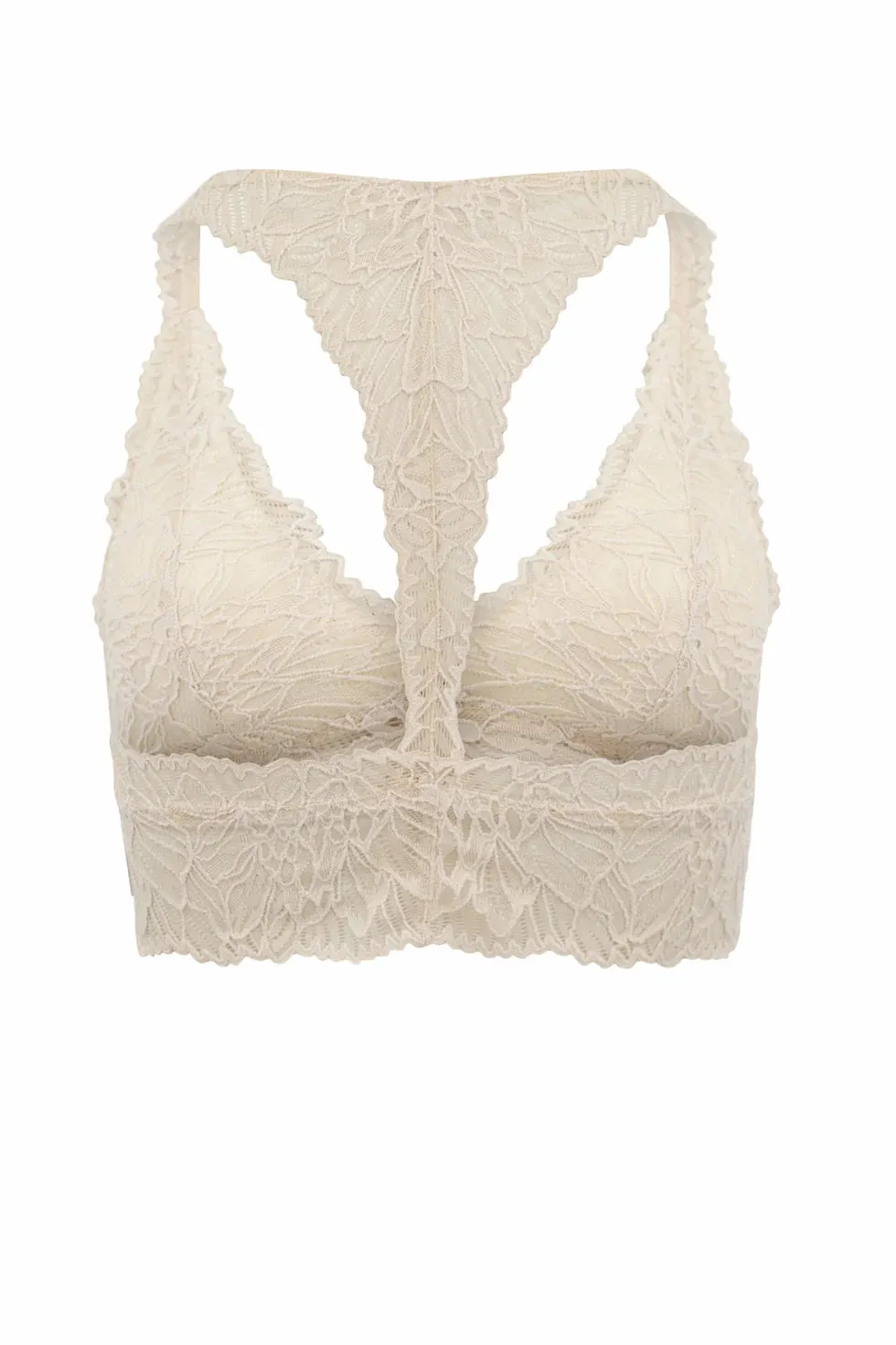 Amiek Lina Bralette bralette light beige nylon
