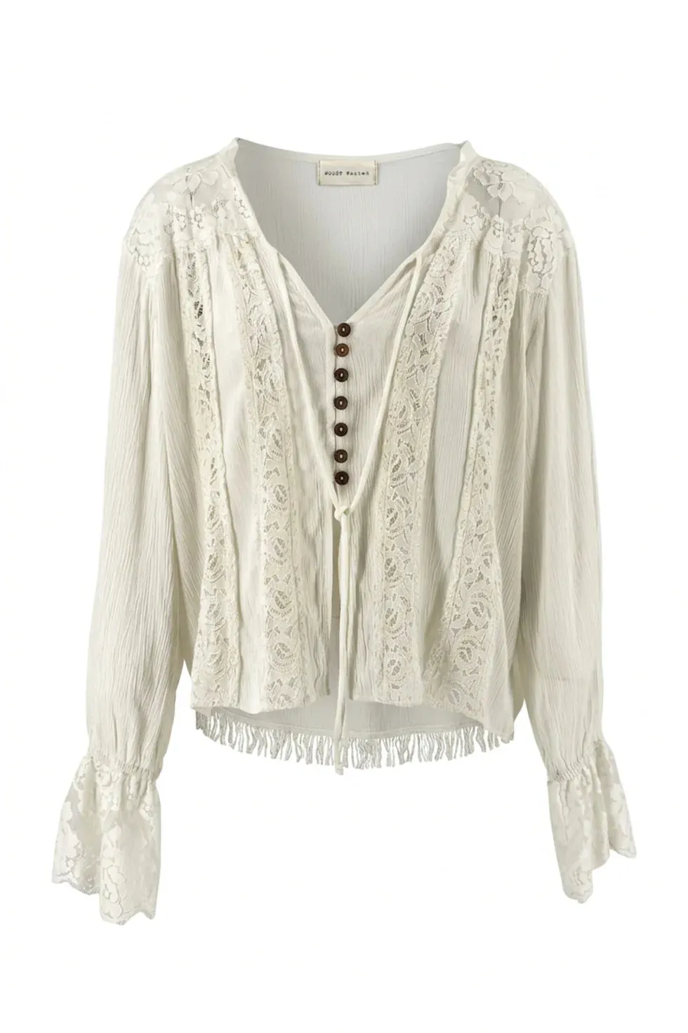 Amiek Nadia Lace blouse off white kant