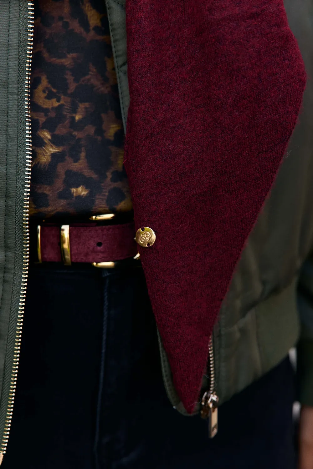La Petite Etoile Arlo sjaal bordeaux jersey