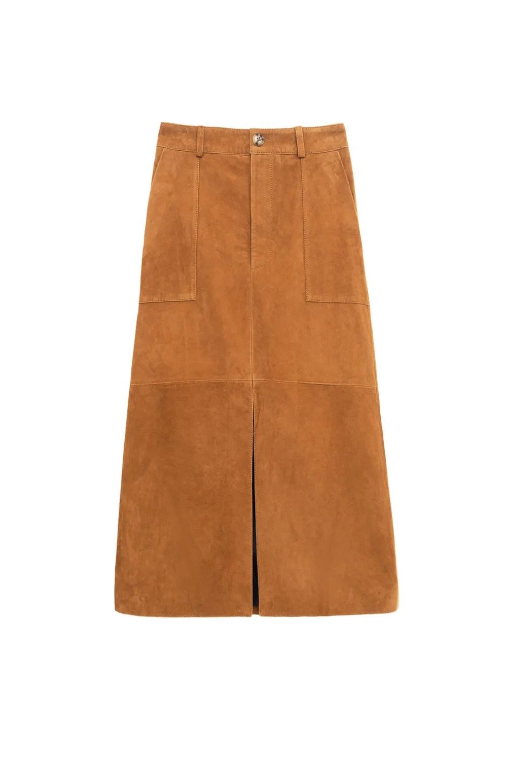 La Petite Etoile Felicia rok midi suede sand
