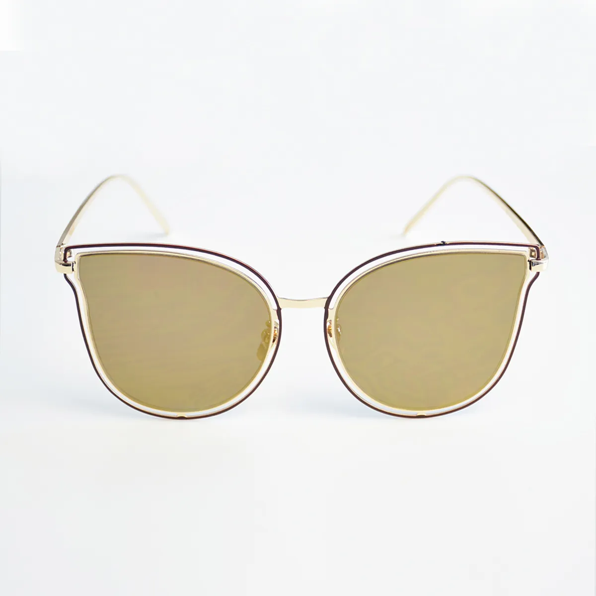 LOVEDRUNKY Butterfly Mirror zonnebril goud
