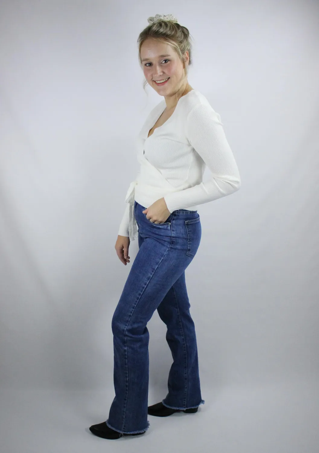 LOVEDRUNKY Wide Leg jeans denim blauw hoge taille