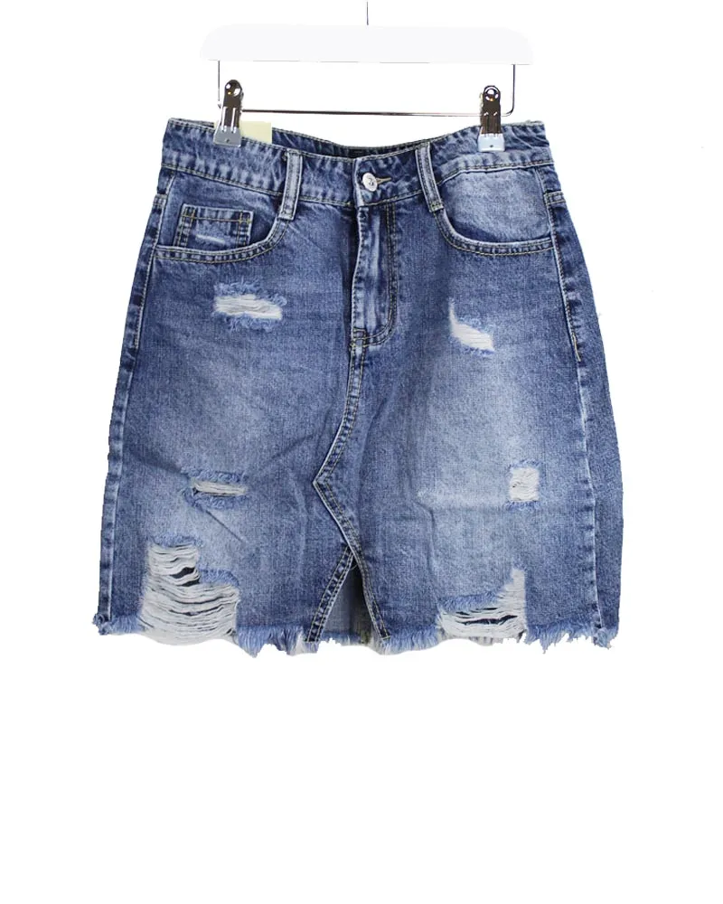 LOVEDRUNKY Spijkerrok Denim spijkerrok raw edge