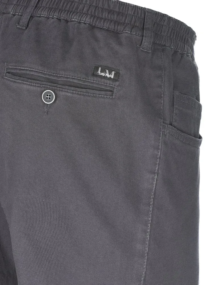 Luigi Morini Niels heren pantalon antraciet katoen slank