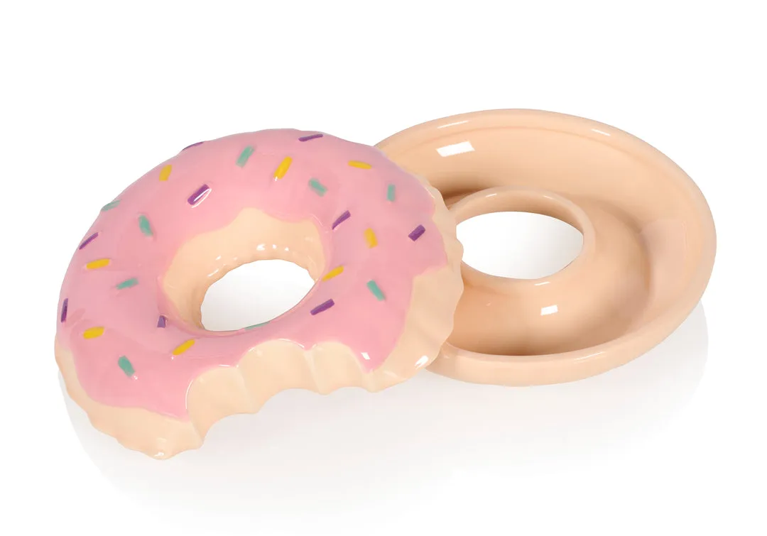Amiek Floaty Donut sieradendoosje roze keramiek