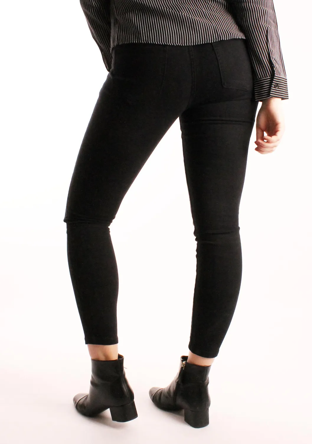 LOVEDRUNKY Queen Hearts Jeans skinny jeans Donkerzwart stretch