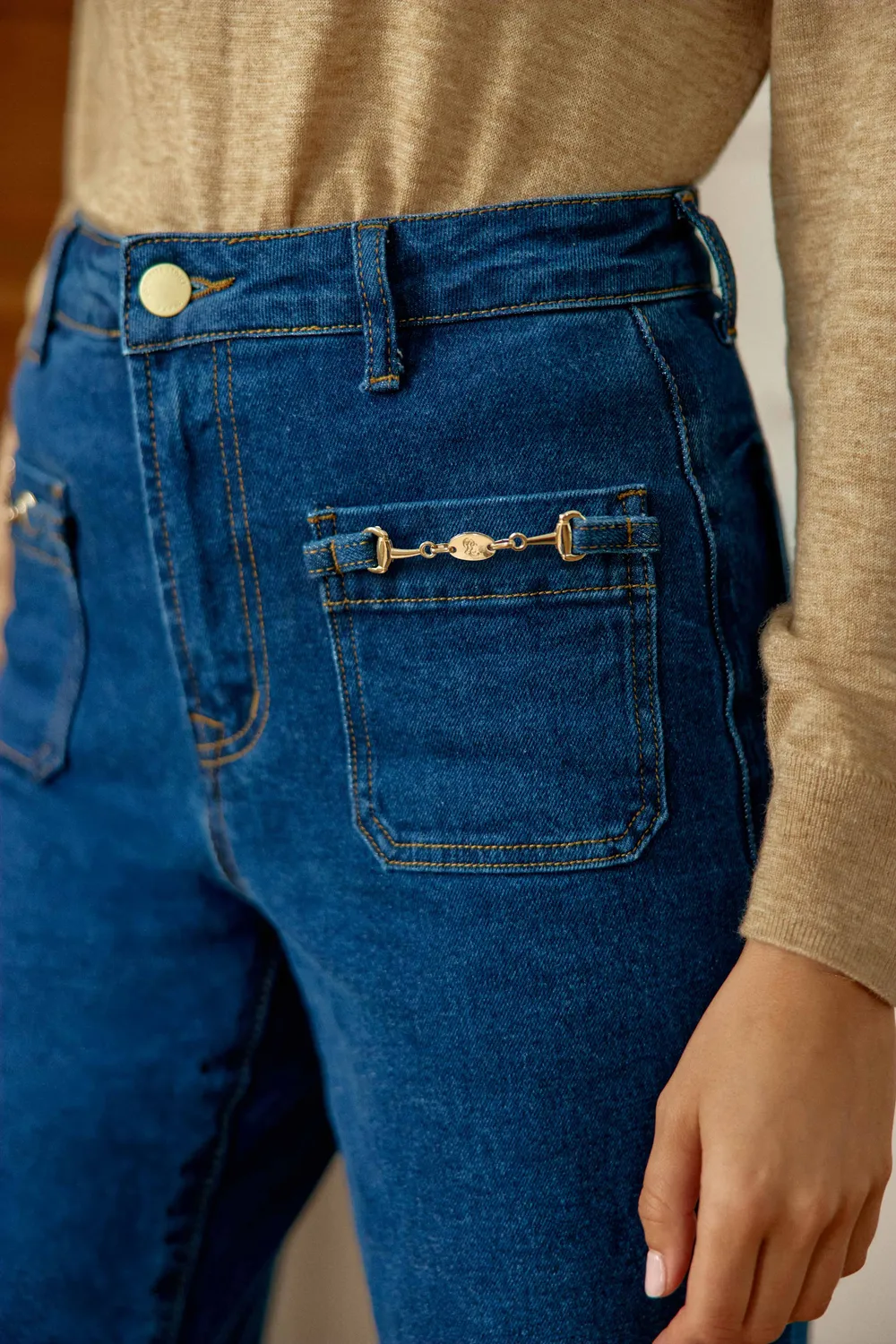 La Petite Etoile Atlantyna jeans wash wide leg