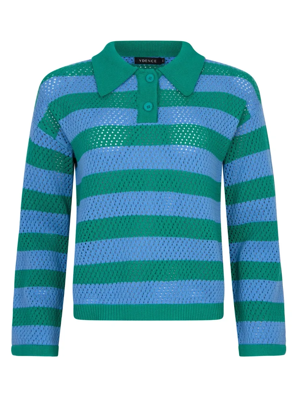 Amiek Agnes top blauw zeegroen luchtig