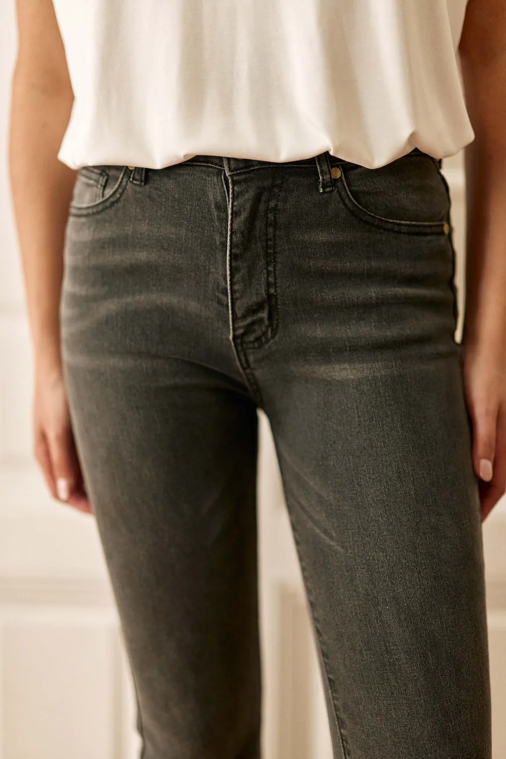 La Petite Etoile Lancelot jeans flare grijs